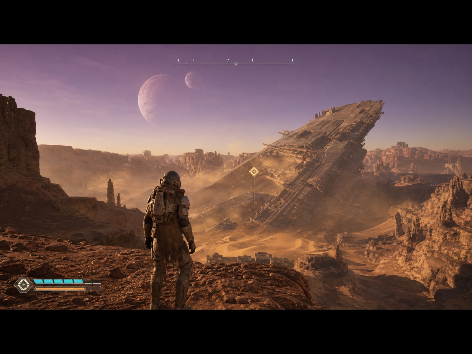 A sci-fi game filling the whole iPad screen with no interface visible